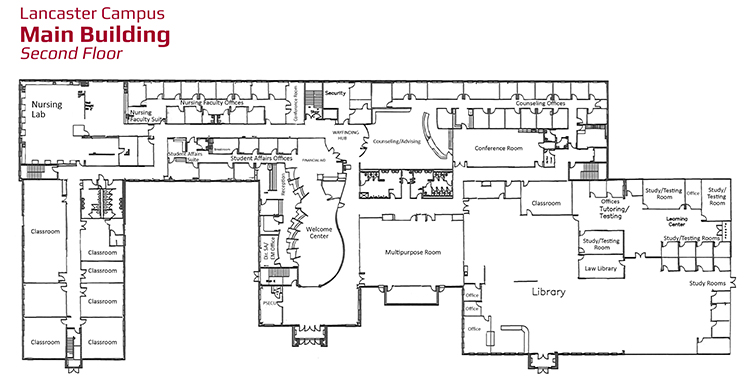 Lancaster Main Second Floor